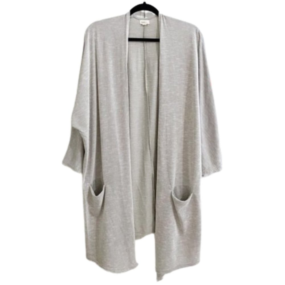 Anthropologie Donni Striped Textured Open Front Cardigan OSFA